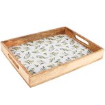 Dekoratief | Dienblad 'Olives', hout/email, 36x27x5cm | A230907 Dekoratief | Dienblad 'Olives', hout/email, 36x27x5cm | A230907