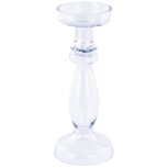Dekoratief | Kaarsenhouder op voet, transparant, glas, 13x31cm | A234007 Dekoratief | Kaarsenhouder op voet, transparant, glas, 13x31cm | A234007