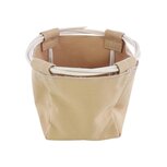 Dekoratief | Mand rond, bruin, stof/rotan, 12x12x12cm | A234038 Dekoratief | Mand rond, bruin, stof/rotan, 12x12x12cm | A234038