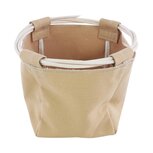 Dekoratief | Mand rond, bruin, stof/rotan, 15x15x15cm | A234039 Dekoratief | Mand rond, bruin, stof/rotan, 15x15x15cm | A234039