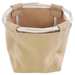 Dekoratief | Mand rond, bruin, stof/rotan, 18x18x18cm | A234040 Dekoratief | Mand rond, bruin, stof/rotan, 18x18x18cm | A234040
