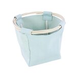 Dekoratief | Mand rond, blauw, stof/rotan, 12x12x12cm | A234043 Dekoratief | Mand rond, blauw, stof/rotan, 12x12x12cm | A234043