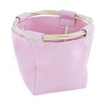 Dekoratief | Mand rond, roze, stof/rotan, 15x15x15cm | A234049 Dekoratief | Mand rond, roze, stof/rotan, 15x15x15cm | A234049
