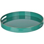 Dekoratief | Dienblad rond, turquoise, PVC, 37x37x5cm | A234067 Dekoratief | Dienblad rond, turquoise, PVC, 37x37x5cm | A234067