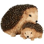 Dekoratief | Egel mama m/baby, bruin, resina, 12x11x8cm | A235100 Dekoratief | Egel mama m/baby, bruin, resina, 12x11x8cm | A235100