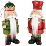 Dekoratief | Soldaat staand, rood/groen, resina, 8x7x18cm, set van 2 stuks | A235117 Dekoratief | Soldaat staand, rood/groen, resina, 8x7x18cm, set van 2 stuks | A235117