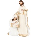 Dekoratief | Nativity Jozef/Maria/Jezus, wit/goud, resina, 8x5x13cm | A235132 Dekoratief | Nativity Jozef/Maria/Jezus, wit/goud, resina, 8x5x13cm | A235132