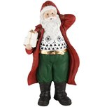 Dekoratief | Santa staand m/pakjes, rood/groen, resina, 14x9x25cm | A235137 Dekoratief | Santa staand m/pakjes, rood/groen, resina, 14x9x25cm | A235137