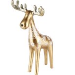Dekoratief | Rendier staand, goud, resina, 16x13x26cm | A235148 Dekoratief | Rendier staand, goud, resina, 16x13x26cm | A235148