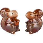 Dekoratief | Duo peper/zout eekhoorns, bruin, steen, 6x4x7cm | A235153 Dekoratief | Duo peper/zout eekhoorns, bruin, steen, 6x4x7cm | A235153