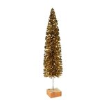 Dekoratief | Deco boom op voet, goud, pvc/hout, 12x12x50cm | A235196 Dekoratief | Deco boom op voet, goud, pvc/hout, 12x12x50cm | A235196