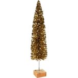 Dekoratief | Deco boom op voet, goud, pvc/hout, 13x13x60cm | A235197 Dekoratief | Deco boom op voet, goud, pvc/hout, 13x13x60cm | A235197