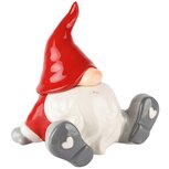 Dekoratief | Bewaarpot santa, rood/wit, keramiek, 17x13x17cm | A235206 Dekoratief | Bewaarpot santa, rood/wit, keramiek, 17x13x17cm | A235206