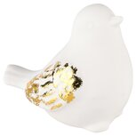 Dekoratief | Vogeltje, wit/goud, keramiek, 11x8x9cm | A235212 Dekoratief | Vogeltje, wit/goud, keramiek, 11x8x9cm | A235212