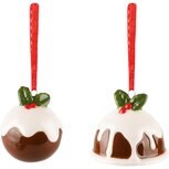 Dekoratief | Hanger belletje kerstgebak, dolomiet, 6x6x5cm, set van 2 stuks | A235235 Dekoratief | Hanger belletje kerstgebak, dolomiet, 6x6x5cm, set van 2 stuks | A235235