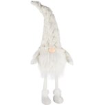Dekoratief | Bibberpop gnoom, wit, textiel, 23x20x63cm | A235481 Dekoratief | Bibberpop gnoom, wit, textiel, 23x20x63cm | A235481