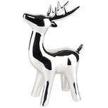 Dekoratief | Rendier staand, zilver, porselein, 12x7x18cm | A235547 Dekoratief | Rendier staand, zilver, porselein, 12x7x18cm | A235547
