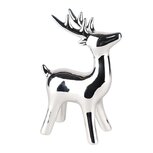 Dekoratief | Rendier staand, zilver, porselein, 10x6x15cm | A235548 Dekoratief | Rendier staand, zilver, porselein, 10x6x15cm | A235548