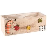 Dekoratief | Bakje m/egel, naturel, hout, 23x8x9cm | A235573 Dekoratief | Bakje m/egel, naturel, hout, 23x8x9cm | A235573