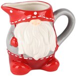 Dekoratief | Kannetje m/gnoom, rood/wit/grijs, dolomiet, 14x10x11cm | A235601 Dekoratief | Kannetje m/gnoom, rood/wit/grijs, dolomiet, 14x10x11cm | A235601