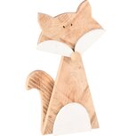 Dekoratief | Deco vos, naturel, hout, 18x4x32cm | A235722 Dekoratief | Deco vos, naturel, hout, 18x4x32cm | A235722