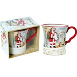 Dekoratief | Mok in doos 'Santa's List', porselein/karton, 12x10x9cm | A235846 Dekoratief | Mok in doos 'Santa's List', porselein/karton, 12x10x9cm | A235846
