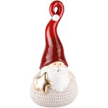 Dekoratief | Santa m/ster, rood/goud, TC, 15x12x30cm | A235914 Dekoratief | Santa m/ster, rood/goud, TC, 15x12x30cm | A235914
