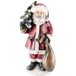 Dekoratief | Santa m/kerstboom, rood/wit, magnesium, LED, 39x29x79cm | A235933 Dekoratief | Santa m/kerstboom, rood/wit, magnesium, LED, 39x29x79cm | A235933