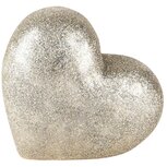Dekoratief | Deco hart, champagne, dolomiet, 13x8x13cm | A235980 Dekoratief | Deco hart, champagne, dolomiet, 13x8x13cm | A235980