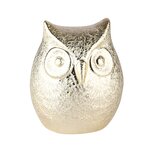 Dekoratief | Deco uil, champagne, dolomiet, 7x6x8cm | A235982 Dekoratief | Deco uil, champagne, dolomiet, 7x6x8cm | A235982