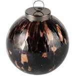 Dekoratief | Deco bal 'Blurred Brown', glas, LED, 10x10x11cm | A238002 Dekoratief | Deco bal 'Blurred Brown', glas, LED, 10x10x11cm | A238002