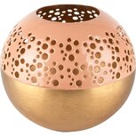 Dekoratief | Theelichthouder, roze/goud, metaal/email, 15x15x13cm | A238062 Dekoratief | Theelichthouder, roze/goud, metaal/email, 15x15x13cm | A238062