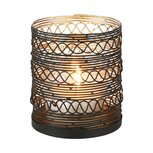 Dekoratief | Theelichthouder 'Hidden Dots', zwart/goud, metaal, 10x10x12cm | A238277 Dekoratief | Theelichthouder 'Hidden Dots', zwart/goud, metaal, 10x10x12cm | A238277