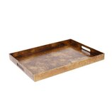 Dekoratief | Dienblad rechthoek m/handvaten, goud, pvc, 36x18x2cm | A239059 Dekoratief | Dienblad rechthoek m/handvaten, goud, pvc, 36x18x2cm | A239059