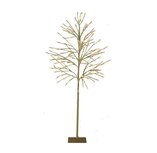 Dekoratief | Deco boom, goud, pvc, LED, 150cm | A239088 Dekoratief | Deco boom, goud, pvc, LED, 150cm | A239088