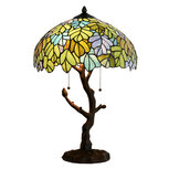 Clayre & Eef | Tiffany Tafellamp Groen ø 40x60 cm E27/max 2x60W | 5LL-6312 Clayre & Eef | Tiffany Tafellamp Groen ø 40x60 cm E27/max 2x60W | 5LL-6312