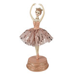 Clayre & Eef | Muziekdoos ballerina Roze ø 11x29 cm | 65253 Clayre & Eef | Muziekdoos ballerina Roze ø 11x29 cm | 65253