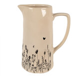 Clayre & Eef | Decoratieve Schenkkan Beige, Zwart 21x14x26 cm | 6CEFAF0004L Clayre & Eef | Decoratieve Schenkkan Beige, Zwart 21x14x26 cm | 6CEFAF0004L