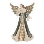 Clayre & Eef | Decoratie engel Grijs 16x9x25 cm | 6PR3959 Clayre & Eef | Decoratie engel Grijs 16x9x25 cm | 6PR3959