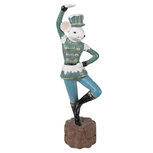 Clayre & Eef | Decoratie Beeld Muis Blauw 8x7x26 cm | 6PR3961 Clayre & Eef | Decoratie Beeld Muis Blauw 8x7x26 cm | 6PR3961