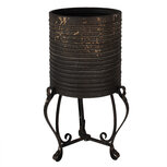 Clayre & Eef | Plantenstandaard Binnen Zwart ø 29x53 cm | 6Y5476 Clayre & Eef | Plantenstandaard Binnen Zwart ø 29x53 cm | 6Y5476