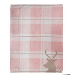 Clayre & Eef | Plaid Roze Wit 130x170 cm | SWC60-1 Clayre & Eef | Plaid Roze Wit 130x170 cm | SWC60-1