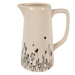 Clayre & Eef | Decoratieve Schenkkan Beige, Zwart 16x11x20 cm | 6CEFAF0004M Clayre & Eef | Decoratieve Schenkkan Beige, Zwart 16x11x20 cm | 6CEFAF0004M