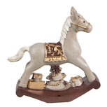 Clayre & Eef | Decoratie Hobbelpaard Grijs 11x3x11 cm | 6PR4970 Clayre & Eef | Decoratie Hobbelpaard Grijs 11x3x11 cm | 6PR4970