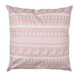 Clayre & Eef | Kussenhoes Roze Wit 45x45 cm | SWC22 Clayre & Eef | Kussenhoes Roze Wit 45x45 cm | SWC22