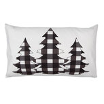 Clayre & Eef | Kussenhoes Wit Zwart 30x50 cm | BWX36-5 Clayre & Eef | Kussenhoes Wit Zwart 30x50 cm | BWX36-5