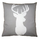 Clayre & Eef | Kussenhoes Grijs Wit 45x45 cm | KT021.331 Clayre & Eef | Kussenhoes Grijs Wit 45x45 cm | KT021.331