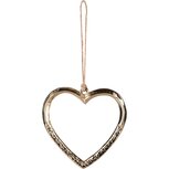 Dekoratief | Hanger hart, goud, aluminium, 8x1x8cm | A238301 Dekoratief | Hanger hart, goud, aluminium, 8x1x8cm | A238301
