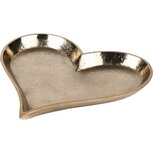 Dekoratief | Schaaltje hart, goud, aluminium, 22x21x2cm | A238310 Dekoratief | Schaaltje hart, goud, aluminium, 22x21x2cm | A238310