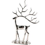 Dekoratief | Deco hert m/groot gewei, zilver, aluminium, 20x7x33cm | A238318 Dekoratief | Deco hert m/groot gewei, zilver, aluminium, 20x7x33cm | A238318